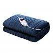 Coral Fleece Electric Throw Blanket - Navy