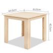 Gardeon Coffee Side Table Wooden Desk Outdoor Furniture Camping Garden Natural