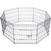 i.Pet 24&quot; 8 Panel Dog Playpen Pet Fence Exercise Cage Enclosure Play Pen