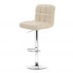 Artiss 2x Bar Stools Leather Gas Lift Beige