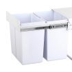 Cefito 2x20L Pull Out Bin - White