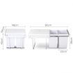 Cefito 2x20L Pull Out Bin - White