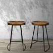 Artiss 2x Bar Stools Tractor Seat 65cm