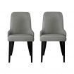 Artiss Dining Chairs Set of 2 Linen Fabric Grey