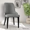 Artiss Dining Chairs Set of 2 Linen Fabric Grey