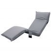 Adjustable Beach Sun Pool Lounger - Grey