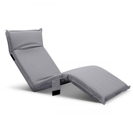 Adjustable Beach Sun Pool Lounger Grey