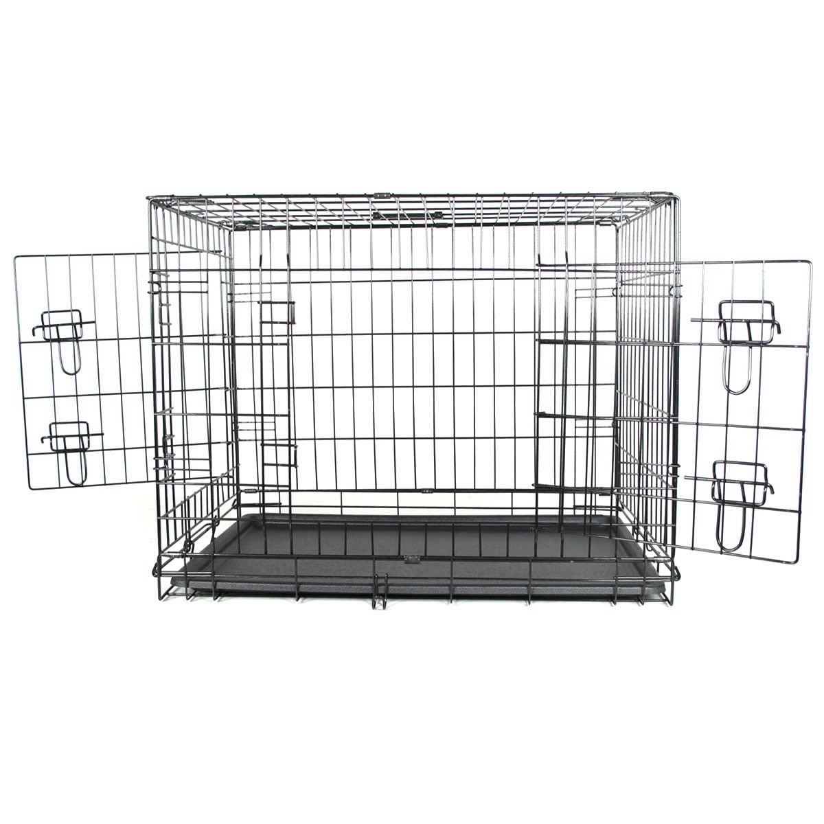 Collapsible Dog Crate Pet Cage Large 106 x 71 x 77cm Crazy Sales