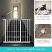 Pet Safety Gates Dog Safe Fence Puppy Baby Child Security Stair Barrier Door 30CM Extension Adjustable 100CM Height