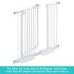 Pet Safety Gates Safe Fence Dog Puppy Child Baby Security Stair Barrier Door 10CM Extension Adjustable 77CM Height