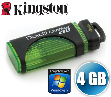 FREE SHIPPING Kingston 4GB DataTraveler c10 USB High-Speed Flash Memory Drive DTC10 4G 4 GB Pen Drive