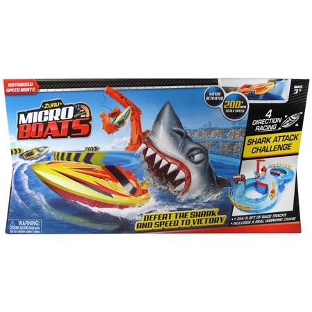 micro boats shark attack challenge