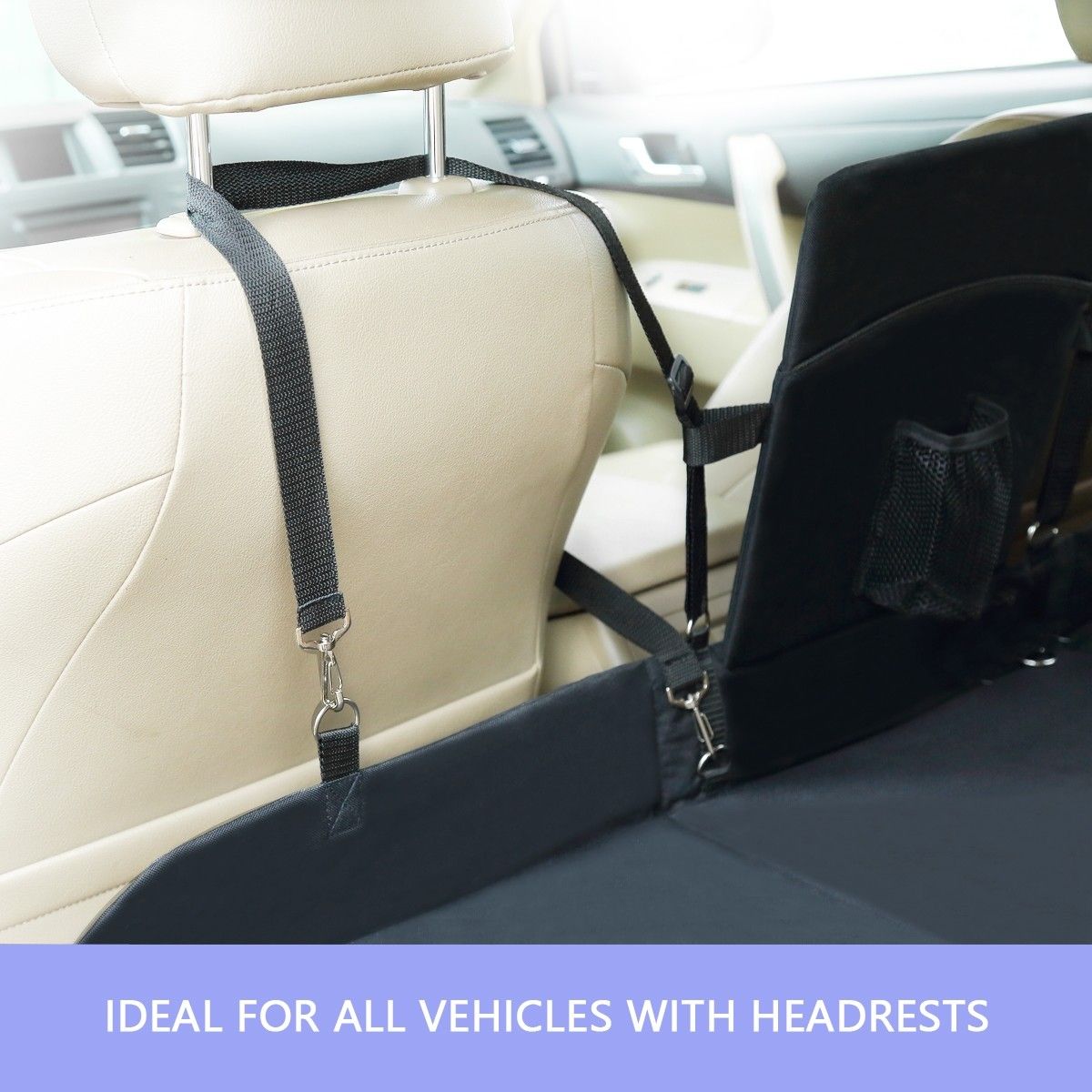 Waterproof Dog Car Bridge Seat Cover Extender Reversible Pet Hammock