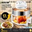 Maxkon 17L Halogen Oven Turbo Convection Cooker Electric Air Fryer White