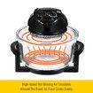 Maxkon 17L Halogen Oven Turbo Convection Cooker Electric Air Fryer Black