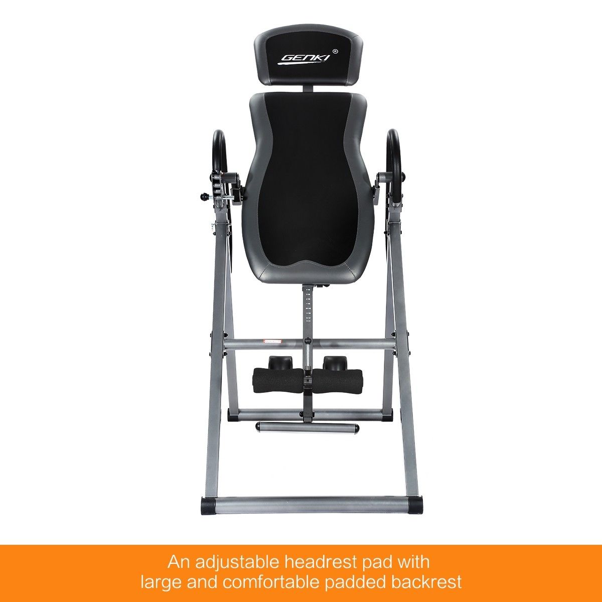 Genki Adjustable Inversion Table Gravity Back Inverter with Headrest ...
