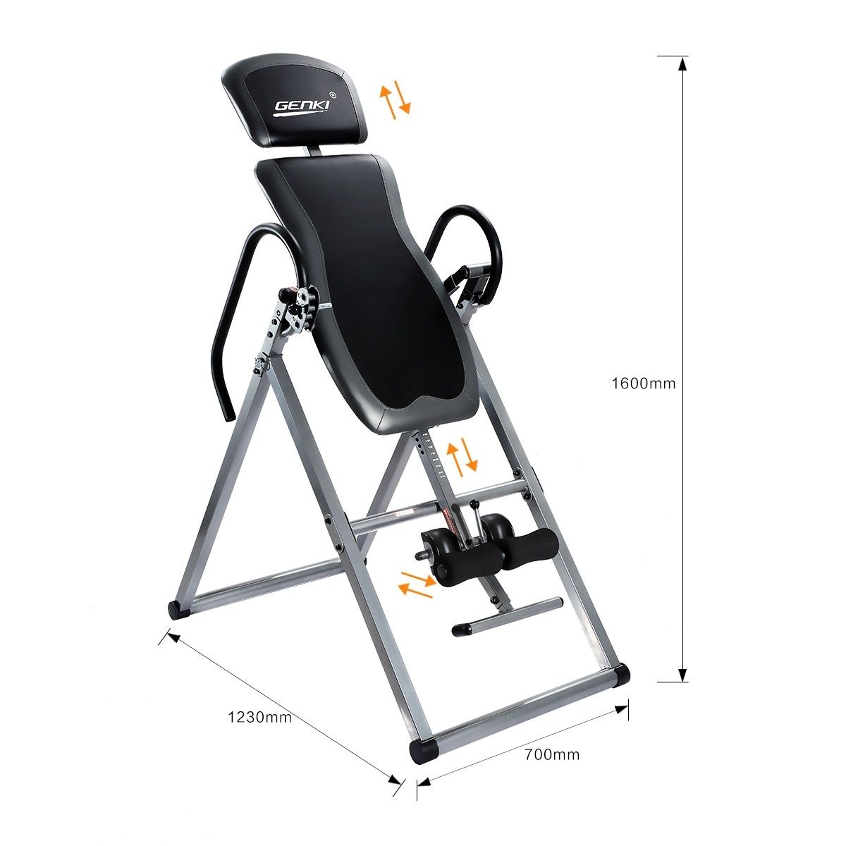 Genki Adjustable Inversion Table Gravity Back Inverter with Headrest