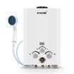 MAXKON 520L/Hr Portable Outdoor Gas LPG Instant Shower Water Heater - White