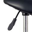 Swivel Salon Barber Stool Chair Saddle Type BLACK