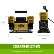 Portable Car Tyre Air Compressor Inflator 300L/MIN 12V GOLD