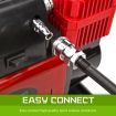 Portable Car Tyre Air Compressor Inflator 300L/MIN 12V RED