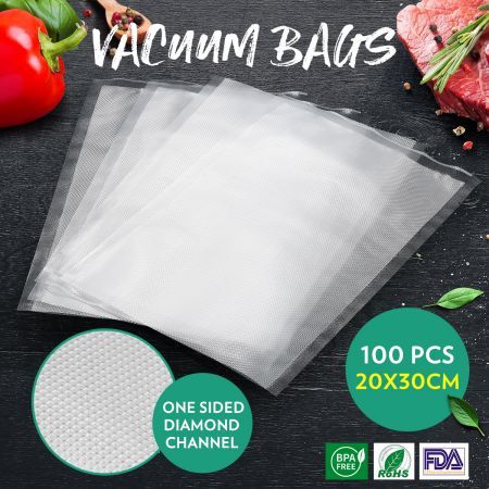 FoodSaver 100/200 Food Vacuum Sealer Bags Vaccum Food Saver Storage Seal Bag Pack Embossed 