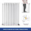 Pet Safety Gate Fence Dog Playpen Kids Enclosure Puppy Barrier Baby Activity Centre Play Yard Double Locking System Metal White 4 In 1