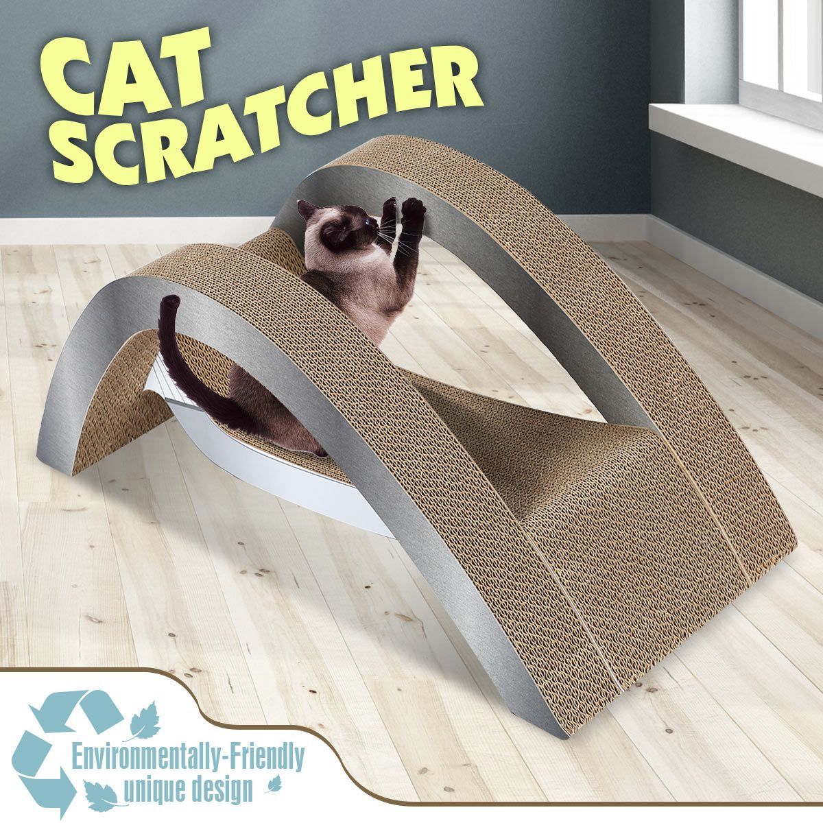 Cat Scratching Post Corrugated Cardboard Scratcher Scratchboard