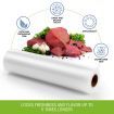 20 Rolls 28cm*600cm Vacuum Seal Bags(total 120M) Foodsaver Rolls Double-Sided Twill Food Saver Bag