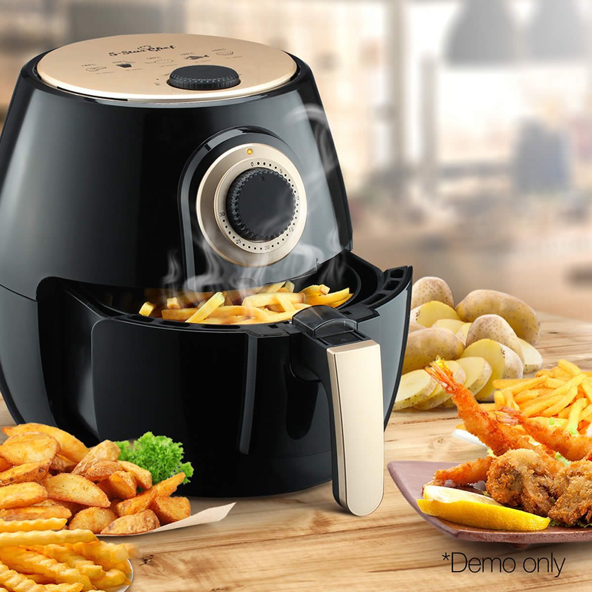 2.6L 1300W Air Fryer - Black | Crazy Sales