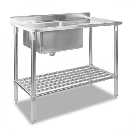 Cefito 100x60cm Commercial Stainless Steel Sink Kitchen Bench