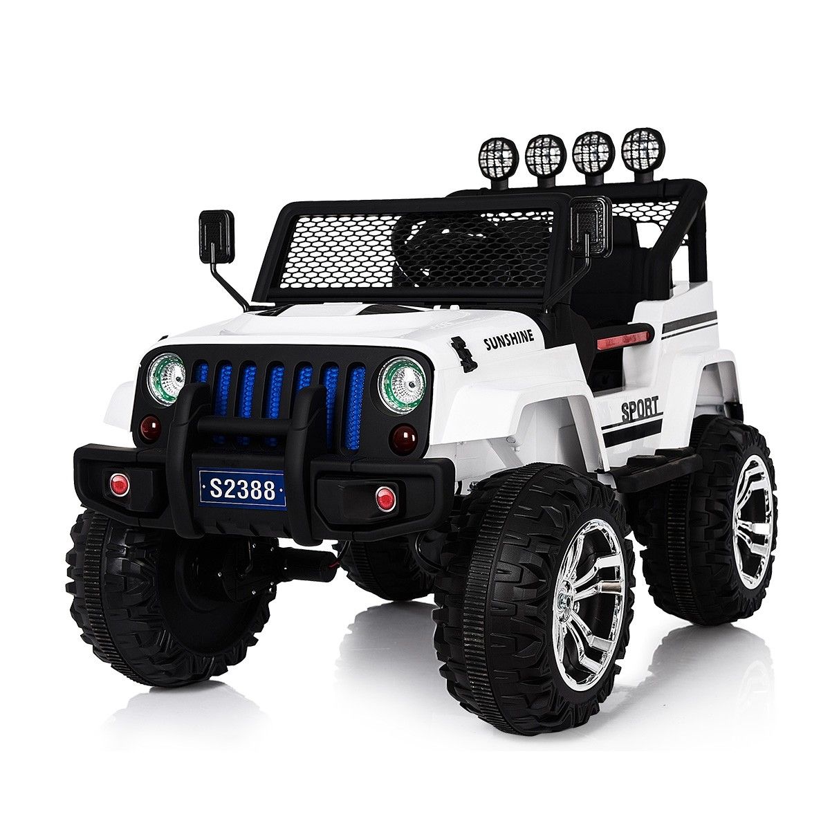 Electric Ride on Jeep Remote Control Off Road Kids Car w/Builtin Songs