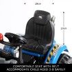 Kids Tractor 12V Electric Ride on Digger Car Black & Blue