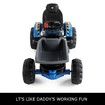 Kids Tractor 12V Electric Ride on Digger Car Black & Blue