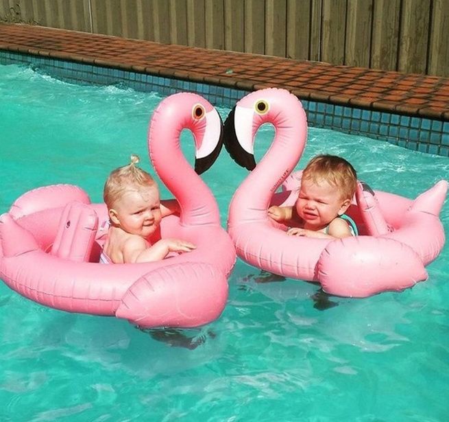 Baby Swan Inflatable Pool Float Inflatable Baby Infant Swan Swim Ring Pool Float Perfect for Summer Play Pool Toys for Baby 