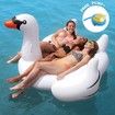 190CM Giant Inflatable Flamingo/Swan Pool Float + 1 Free Plastic Manual Inflating Pump