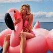 190CM Giant Inflatable Flamingo/Swan Pool Float + 1 Free Plastic Manual Inflating Pump