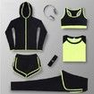Vansydical Women 5-piece Set Professinal Suit For Running Traning Fintness