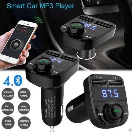 Bluetooth Car Kit MP3 Player FM Transmitter Wireless Radio Adapter USB Charger | Crazy Sales