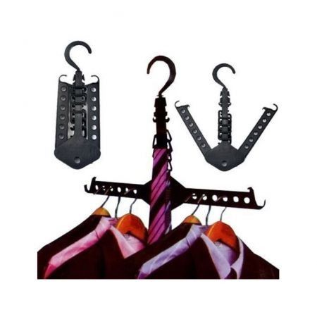 5PCS Magic Multi Dual Clothes Hanger Folding Hook Coat Rack Wardrobe Organizer 5PCS Magic Multi Dual Clothes Hanger Folding Hook Coat Rack Wardrobe Organizer