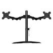 13"-27" Dual Monitor Stand Vesa Bracket 90 Degree Tilting & 180 Degree Swivel Height-Adjustable Desk Mount