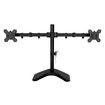 13"-27" Dual Monitor Stand Vesa Bracket 90 Degree Tilting & 180 Degree Swivel Height-Adjustable Desk Mount