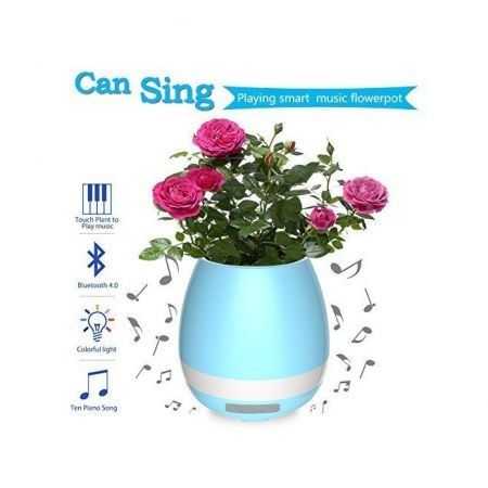 Smart Music FlowerPot Piano Bluetooth Speaker Playing LED Night Light