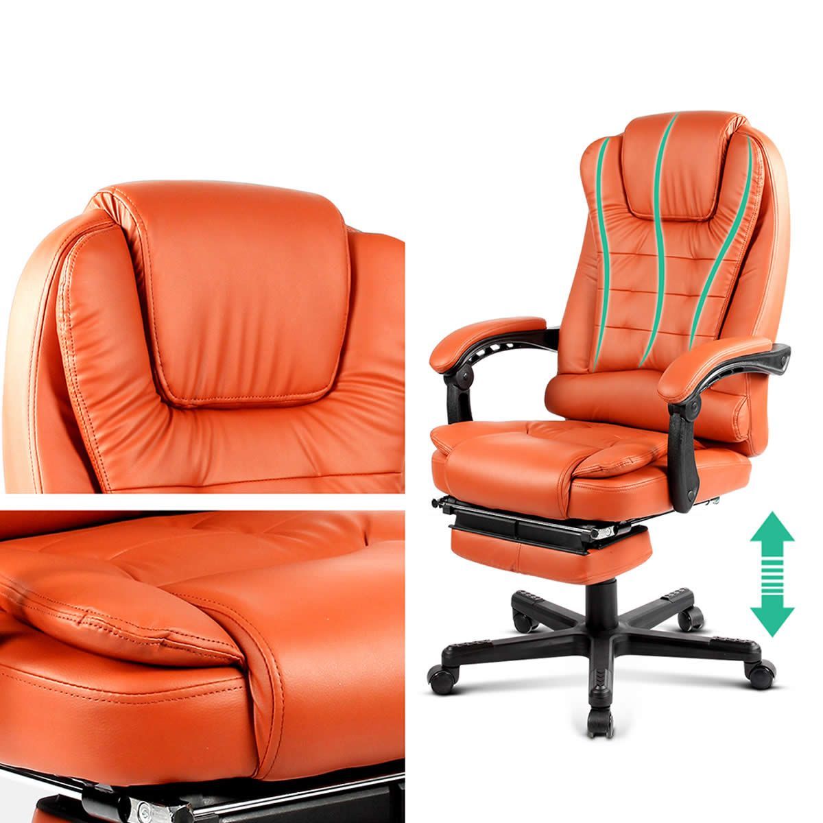 Office chair with footrest and massage Clearance