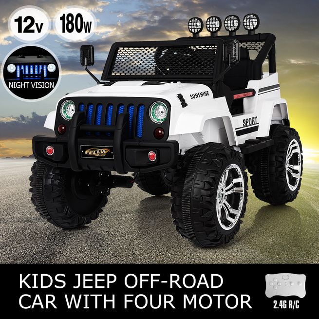 white jeep for kids