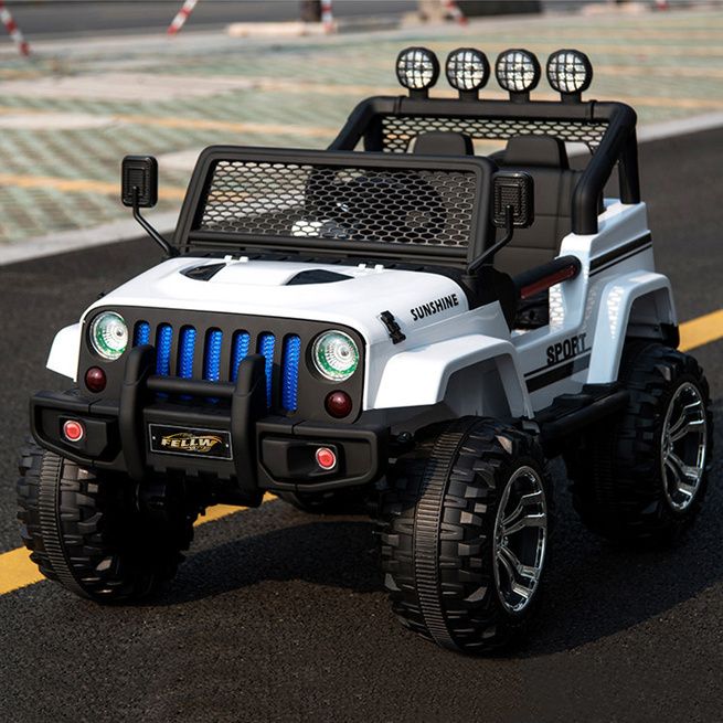 Electric Ride on Jeep Remote Control Off Road Kids Car w/Built-in Songs ...