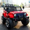 Electric Ride on Jeep Remote Control Off Road Kids Car w/Built-in Songs - Red