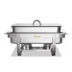  2 Sets Bain Marie Bow Chafing Dishes 9L S/S Buffet Food Warmer Stackable