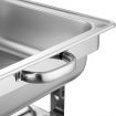  2 Sets Bain Marie Bow Chafing Dishes 4x4.5L S/S Buffet Food Warmer Stackable