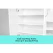 21 Pairs Shoe Cabinet Rack Storage Organiser - 80 x 30 x 90cm - White